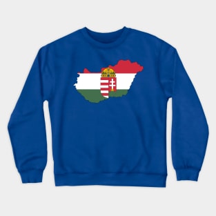 Hungary Map Crewneck Sweatshirt